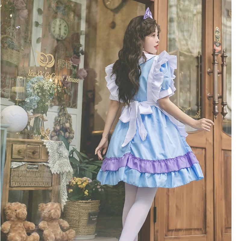 cosplay blue dress